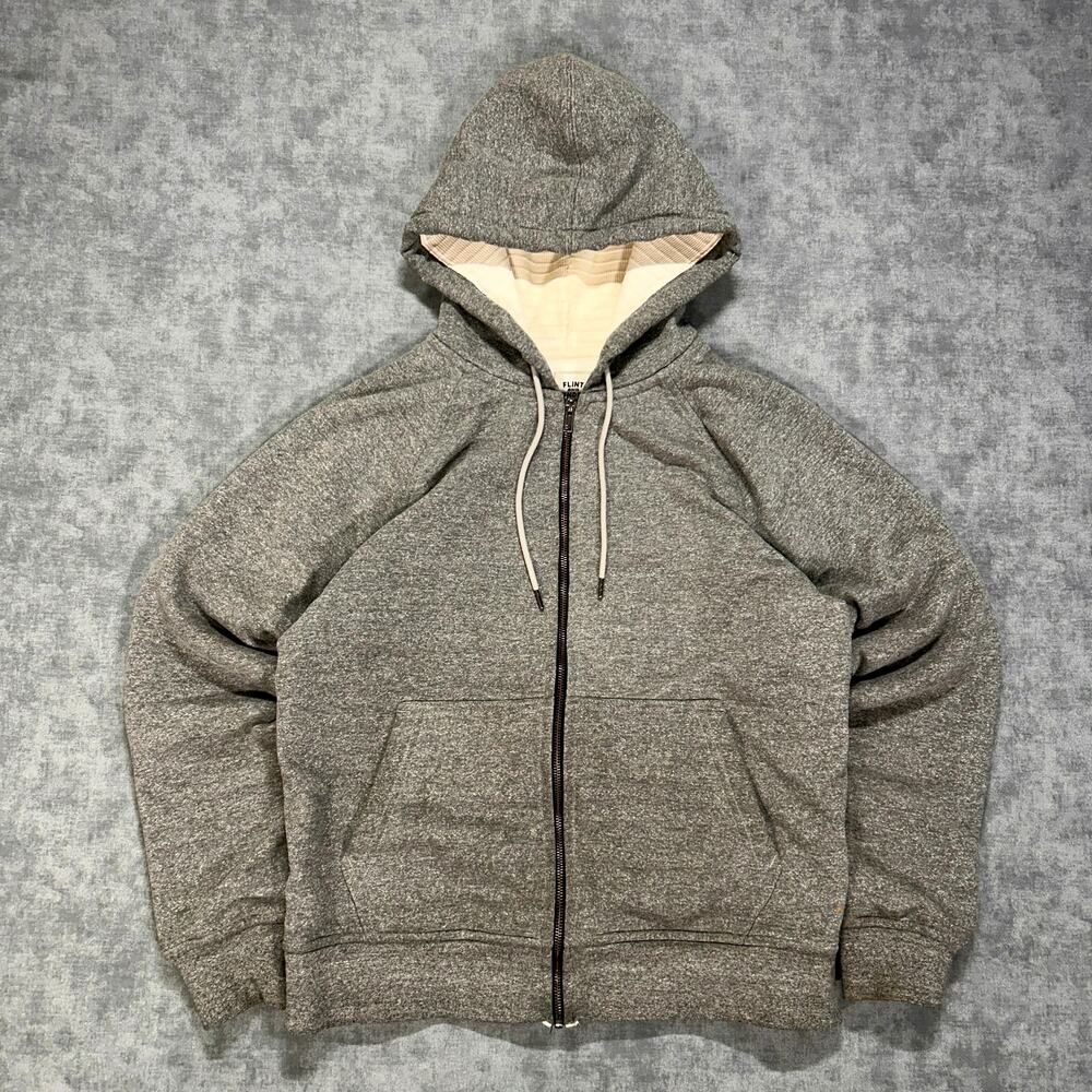 Flint and Tinder 10 Year Hoodie grey thermal lined heavy work cotton jacket Med